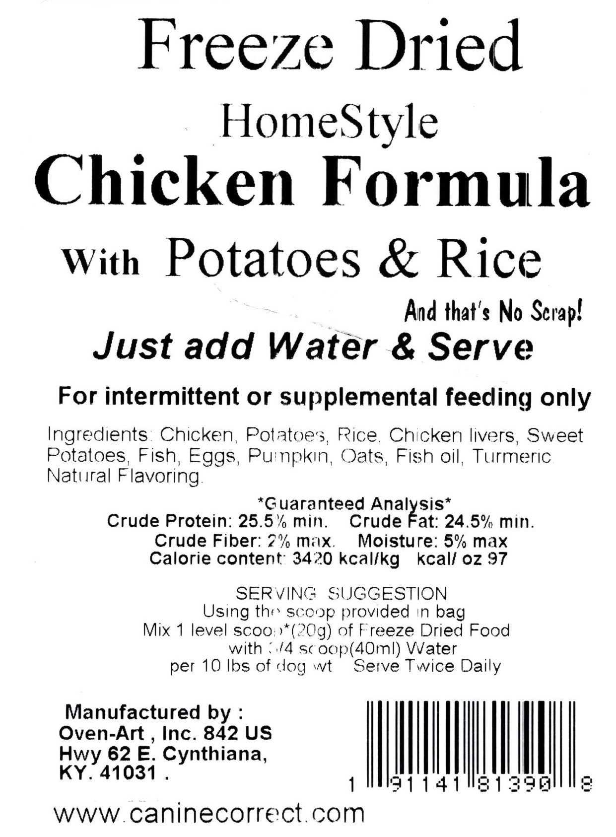 Canine Correct Home-Style Chicken Formula