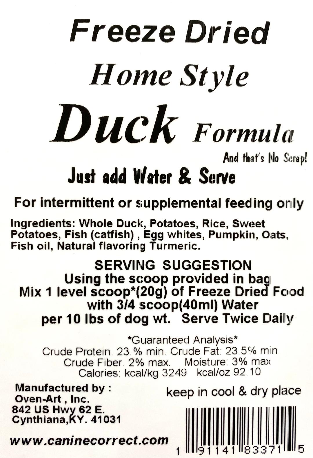 Canine Correct Home-Style Duck Formula